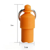 Maxbell 3x3x Lightweight Pet Dog ID Tag Tube for Puppy Address Label Tube Anti Lost Orange