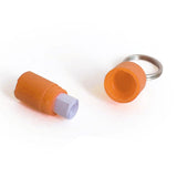 Maxbell 4x3x Lightweight Pet Dog ID Tag Tube for Puppy Address Label Tube Anti Lost Orange