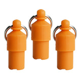 Maxbell 5x3x Lightweight Pet Dog ID Tag Tube for Puppy Address Label Tube Anti Lost Orange