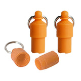 Maxbell 2x3x Lightweight Pet Dog ID Tag Tube for Puppy Address Label Tube Anti Lost Orange