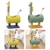 Plush Cat Climbing Tower Cat Interactive Toys Stable Base Durable Cat Tree Yellow - Aladdin Shoppers