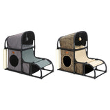 Mult Functional Cat Condo Climbing Frame Ball Indoor Cats Grind Claws Gray - Aladdin Shoppers