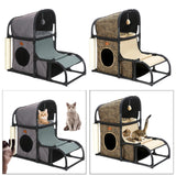 Mult Functional Cat Condo Climbing Frame Ball Indoor Cats Grind Claws Gray - Aladdin Shoppers