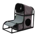 Mult Functional Cat Condo Climbing Frame Ball Indoor Cats Grind Claws Gray - Aladdin Shoppers
