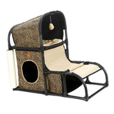 Mult Functional Cat Condo Climbing Frame Ball Indoor Cats Grind Claws Yellow - Aladdin Shoppers