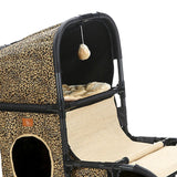 Mult Functional Cat Condo Climbing Frame Ball Indoor Cats Grind Claws Yellow - Aladdin Shoppers