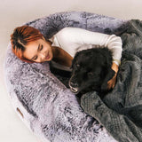 Creative Dog Bed for Human Breathable Warm Soft for Dogs Birthday Gifts 135x85x30cm Gray - Aladdin Shoppers