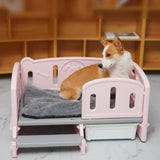 PP Dog Bed Pet Sofa 78.5x48x40cm Weight Capacity 100kg for Daily Use Durable Basic Pink - Aladdin Shoppers