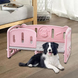 PP Dog Bed Pet Sofa 78.5x48x40cm Weight Capacity 100kg for Daily Use Durable Basic Pink - Aladdin Shoppers