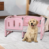 PP Dog Bed Pet Sofa 78.5x48x40cm Weight Capacity 100kg for Daily Use Durable Basic Pink - Aladdin Shoppers