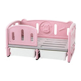 PP Dog Bed Pet Sofa 78.5x48x40cm Weight Capacity 100kg for Daily Use Durable With 2 Boxes Pink - Aladdin Shoppers