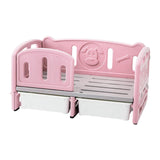 PP Dog Bed Pet Sofa 78.5x48x40cm Weight Capacity 100kg for Daily Use Durable With 2 Boxes Pink - Aladdin Shoppers