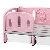 PP Dog Bed Pet Sofa 78.5x48x40cm Weight Capacity 100kg for Daily Use Durable With 2 Boxes Pink - Aladdin Shoppers