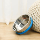 Cat Food Bowls Pets Dish Kitty Kitten Watering Supplies Waterer Feeder Dog Blue - Aladdin Shoppers