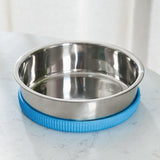 Cat Food Bowls Pets Dish Kitty Kitten Watering Supplies Waterer Feeder Dog Blue - Aladdin Shoppers