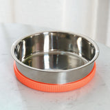 Cat Food Bowls Pets Dish Kitty Kitten Watering Supplies Waterer Feeder Dog Orange - Aladdin Shoppers