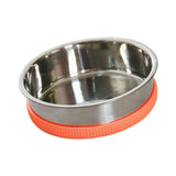 Cat Food Bowls Pets Dish Kitty Kitten Watering Supplies Waterer Feeder Dog Orange - Aladdin Shoppers