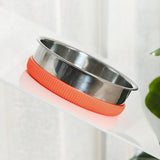 Cat Food Bowls Pets Dish Kitty Kitten Watering Supplies Waterer Feeder Dog Orange - Aladdin Shoppers