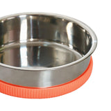 Cat Food Bowls Pets Dish Kitty Kitten Watering Supplies Waterer Feeder Dog Orange - Aladdin Shoppers