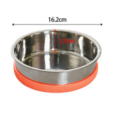 Cat Food Bowls Pets Dish Kitty Kitten Watering Supplies Waterer Feeder Dog Orange - Aladdin Shoppers