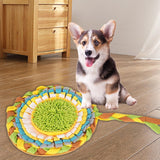 Dog Snuffle Pad Puzzle Toys Food Dispenser Round for Small/Large Dogs Puppy - Aladdin Shoppers