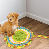 Dog Snuffle Pad Puzzle Toys Food Dispenser Round for Small/Large Dogs Puppy - Aladdin Shoppers