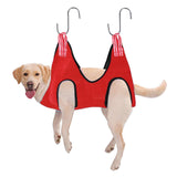 Cat Grooming Hammock Restraint Towel Bag Dog for Puppy Nail Clip Washing M Red - Aladdin Shoppers