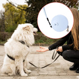 Portable Retractable Dog Leash Pet Leads for Dogs Medium Small Pet Walking 3m white round - Aladdin Shoppers