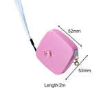 Portable Retractable Dog Leash Pet Leads for Dogs Medium Small Pet Walking 2m pink square - Aladdin Shoppers