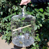 Bird Cage with Food Cup Hanging Pet Supplies Parrot Cockatiel Conures - Aladdin Shoppers