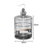 Bird Cage with Food Cup Hanging Pet Supplies Parrot Cockatiel Conures - Aladdin Shoppers