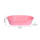 Cat Bed Bathing Calming Cushion Comfortable Nonslip Blanket Cozy Dog House 70cmx41cmx16.8cm pink - Aladdin Shoppers