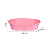 Cat Bed Bathing Calming Cushion Comfortable Nonslip Blanket Cozy Dog House 85.5cmx58cmx26cm pink - Aladdin Shoppers