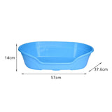 Cat Bed Bathing Calming Cushion Comfortable Nonslip Blanket Cozy Dog House 57cmx37.6cmx14cm blue - Aladdin Shoppers