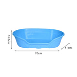 Cat Bed Bathing Calming Cushion Comfortable Nonslip Blanket Cozy Dog House 70cmx41cmx16.8cm blue - Aladdin Shoppers