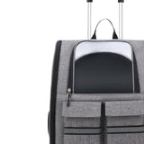 Cat Trolley Case Backpack Kennel Pet Rolling Carrier for Puppy Transport gray - Aladdin Shoppers
