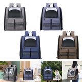 Pet Cat Carrier Backpack Dog Travel Bag Tote Adjustable Shoulder Strap Gray - Aladdin Shoppers