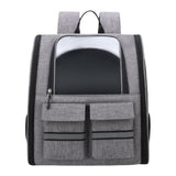 Pet Cat Carrier Backpack Dog Travel Bag Tote Adjustable Shoulder Strap Gray - Aladdin Shoppers