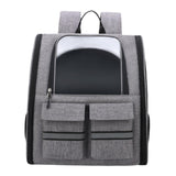 Pet Cat Carrier Backpack Dog Travel Bag Tote Adjustable Shoulder Strap Gray - Aladdin Shoppers