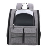 Pet Cat Carrier Backpack Dog Travel Bag Tote Adjustable Shoulder Strap Gray - Aladdin Shoppers