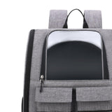 Pet Cat Carrier Backpack Dog Travel Bag Tote Adjustable Shoulder Strap Gray - Aladdin Shoppers