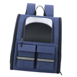 Pet Cat Carrier Backpack Dog Travel Bag Tote Adjustable Shoulder Strap Blue - Aladdin Shoppers