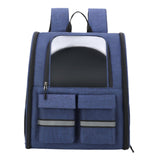 Pet Cat Carrier Backpack Dog Travel Bag Tote Adjustable Shoulder Strap Blue - Aladdin Shoppers