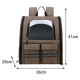 Pet Cat Carrier Backpack Dog Travel Bag Tote Adjustable Shoulder Strap Khaki - Aladdin Shoppers