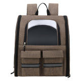 Pet Cat Carrier Backpack Dog Travel Bag Tote Adjustable Shoulder Strap Khaki - Aladdin Shoppers