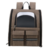 Pet Cat Carrier Backpack Dog Travel Bag Tote Adjustable Shoulder Strap Khaki - Aladdin Shoppers