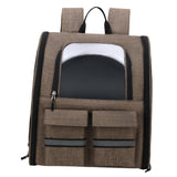 Pet Cat Carrier Backpack Dog Travel Bag Tote Adjustable Shoulder Strap Khaki - Aladdin Shoppers
