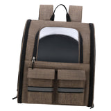 Pet Cat Carrier Backpack Dog Travel Bag Tote Adjustable Shoulder Strap Khaki - Aladdin Shoppers