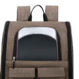 Pet Cat Carrier Backpack Dog Travel Bag Tote Adjustable Shoulder Strap Khaki - Aladdin Shoppers