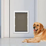 Dog Door with Flap with Aluminum Frame with Sliding Lock Panel Pet Door S - Aladdin Shoppers